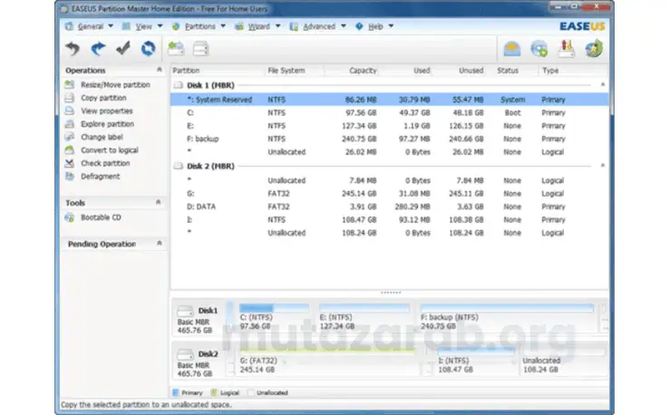 تحميل برنامج EaseUS Partition Master