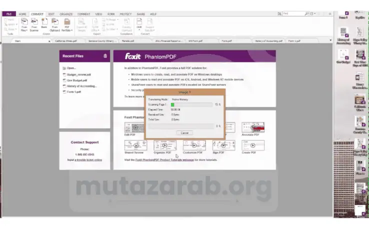 تحميل برنامج Foxit PhantomPDF مع التفعيل